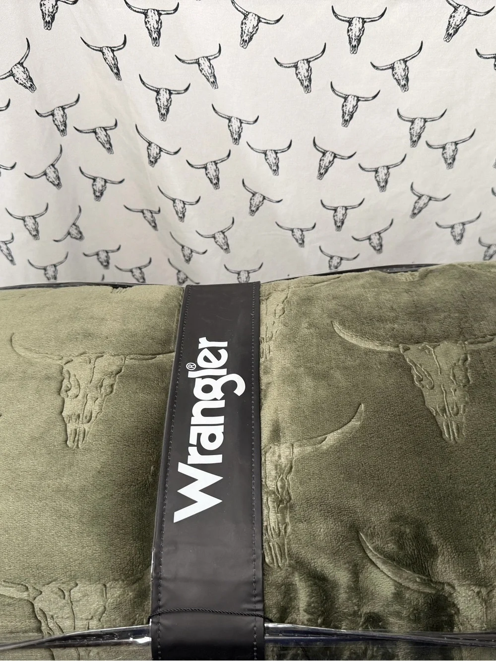 Wrangler Olive Green 3-Piece Plush Comforter Set